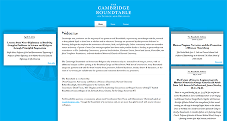A Screenshot of cambridgeroundtable.org homepage